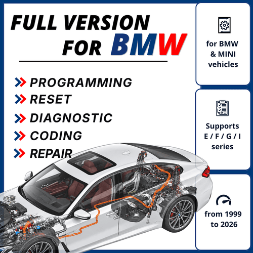 BMW Diagnostic & Coding Software for Windows | E, F, G, I Series (1999–2026) - Diagnostic Station