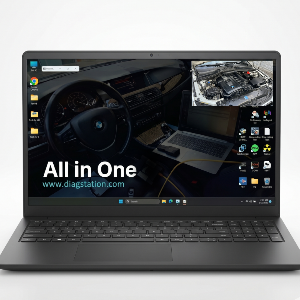 Dell Inspiron 15 BMW Diagnostic Laptop Kit with ENET & K+DCAN Interfaces