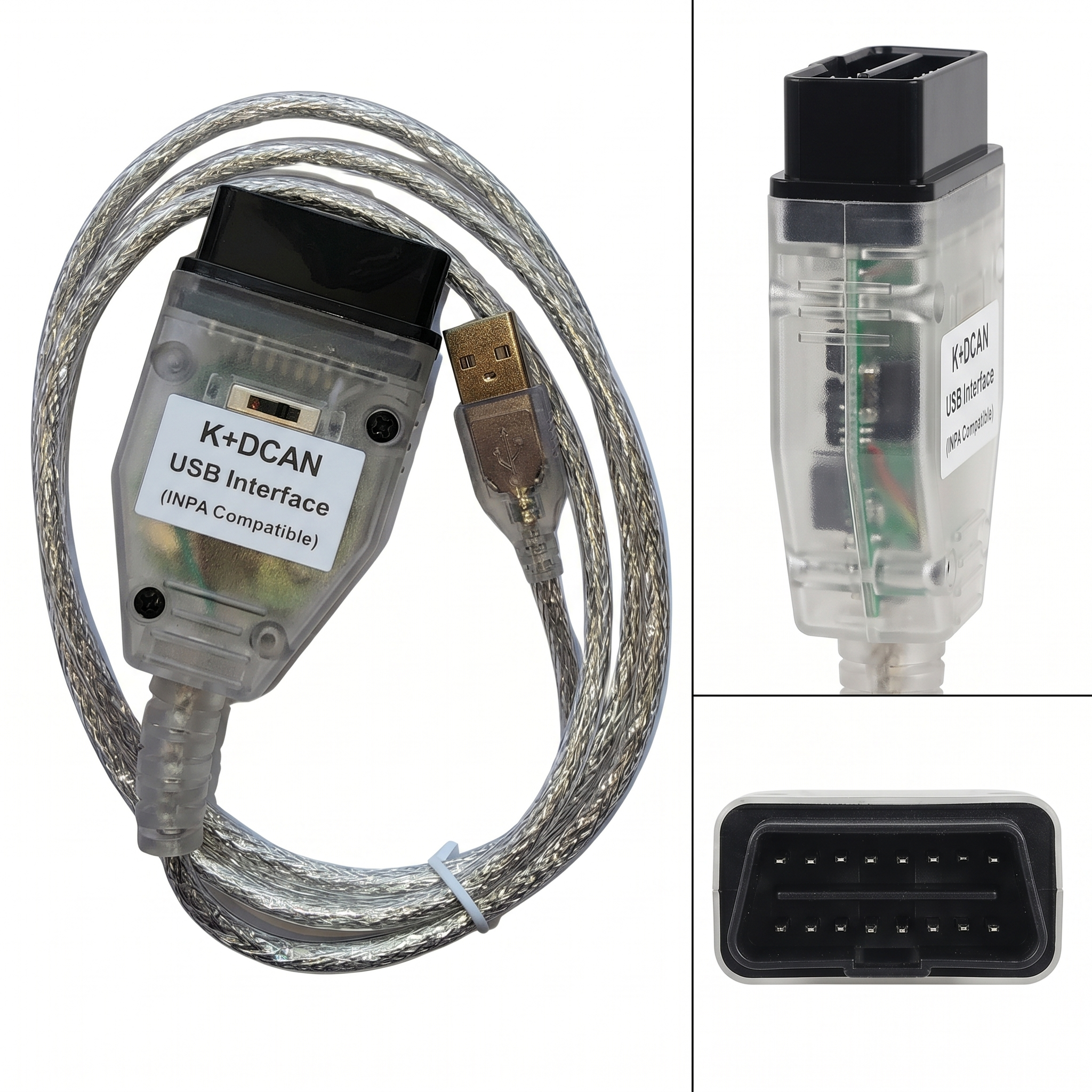 K+DCAN USB Diagnostic Cable Compatible with BMW E-Series Vehicles