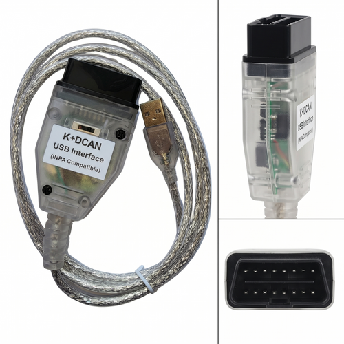 K+DCAN USB Diagnostic Cable Compatible with BMW E-Series Vehicles