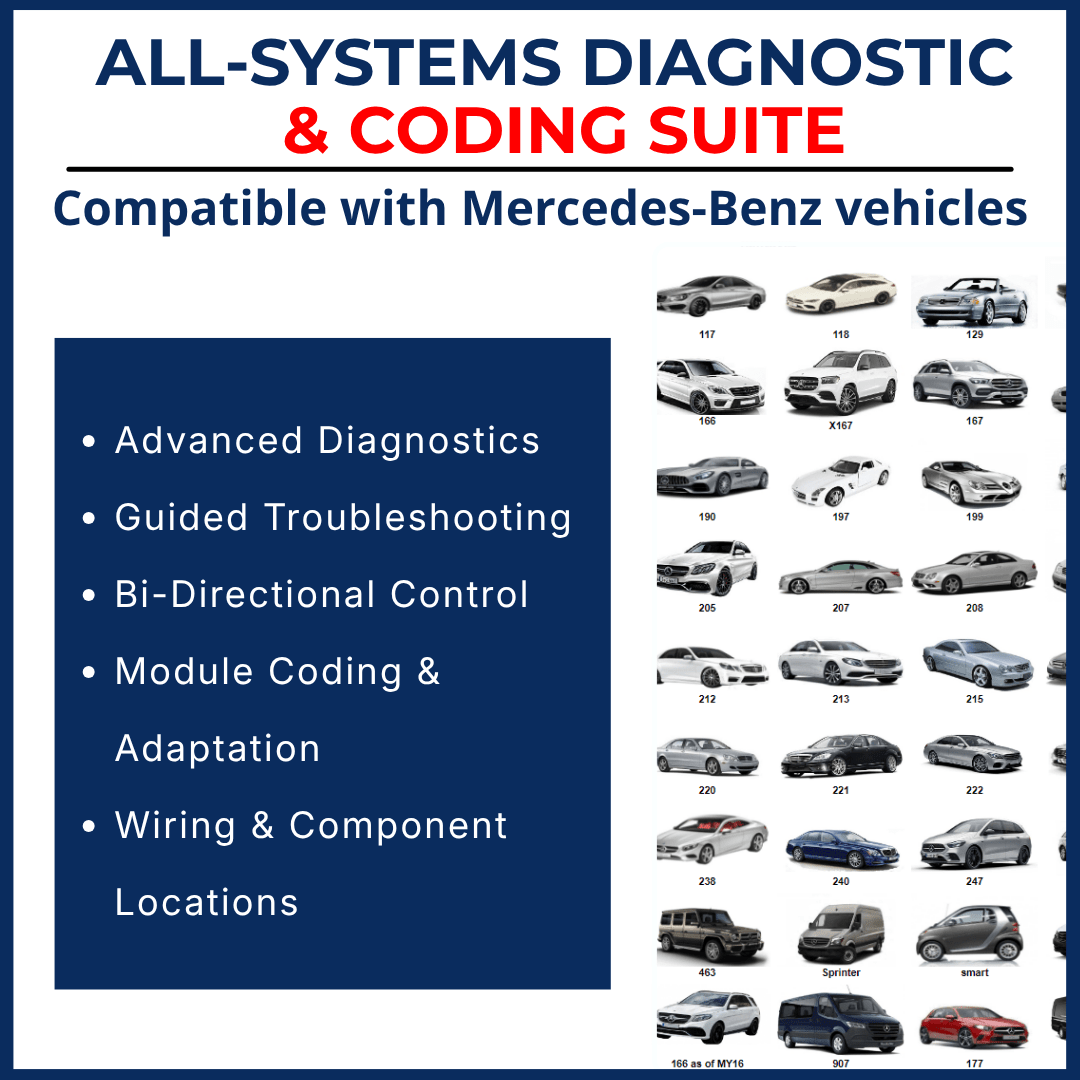 Mercedes-Benz Compatible Pro USB Diagnostic Drive & Full Configuration Kit - Diagnostic Station